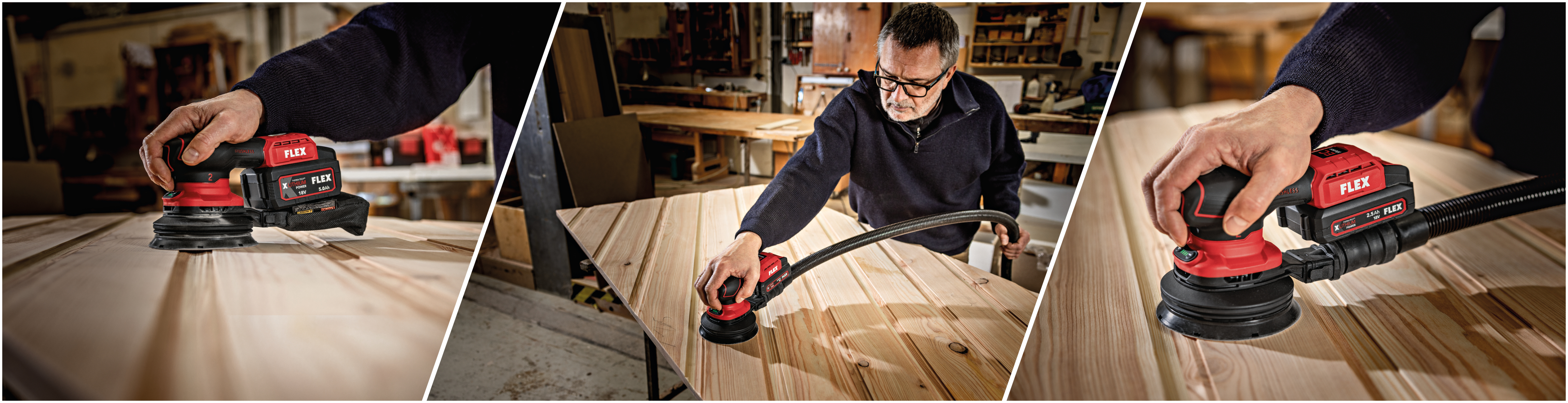 Akku-Exzenterschleifer :: Holzbearbeitung :: 18V :: Akku-Maschinen :: Maschinen