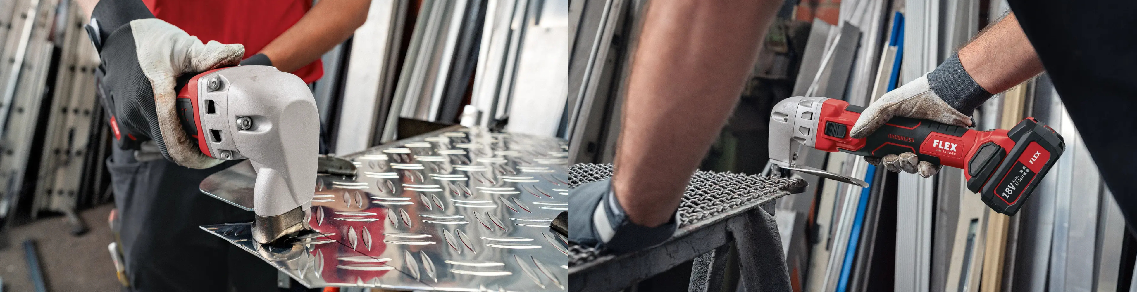 531-583 - SHE 16 18-EC C Akku-Blechschere :: Akku-Blechschere :: Trennen, Schleifen, Metallbearbeitung :: 18V :: Akku-Maschinen :: Maschinen